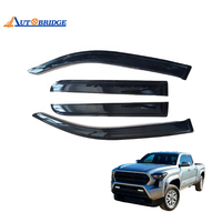 Accesorios de coche, deflector de ventilación de ventana de puerta de humo, viseras de lluvia, protectores para Toyota Tacoma 2024