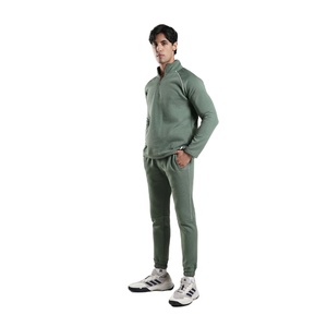 Pakistan Factory Manufactured Men's <b>Mint</b> Green Slim Fit Jogging Trousers Thick Fleece Casual Blank Trousers on Sale - Product Image 1