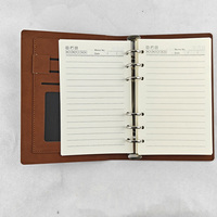 Carnet à anneaux B5 en cuir PU avec logo personnalisé et pages intérieures imprimées sur mesure – Cadeau promotionnel pour entreprise et bureau