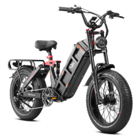 Eahora OEM Juliet 2 vélos électriques à double moteur 52V/60Ah avec cadre en acier pour adultes VTT hybride longue portée de 100 km et plus