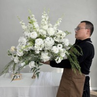 Boule de fleurs artificielles en soie personnalisée pour la rentrée scolaire, les mariages, les décorations intérieures, les grands centres de table faits à la main