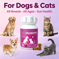 Comprimés à croquer mollets de fibres alimentaires probiotiques – Supplément probiotique pour animaux de compagnie