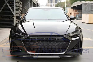 Lèvre avant en fibre de carbone pré-imprégnée 2019-2022 pour pare-chocs de voiture <span class=keywords><strong>RS6</strong></span> C8 Avant Wagon 4 portes - Product Image 6