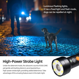 Ahuyentador de Perros a Prueba de Agua, <span class=keywords><strong>Control</strong></span> de Ladridos, Alcance de 5 m, Recargable, Linterna Ultrasónica LED, Suministros de Entrenamiento para Mascotas - Product Image 5