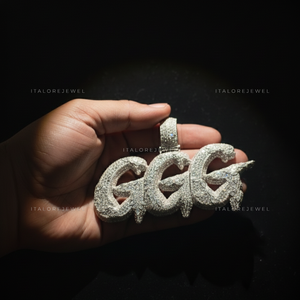Colgante de Letra GGG de Moissanita, Plata de Ley 925, Charm de Alfabeto Chapado en Oro, Joyería con Iniciales, Regalo Elegante y Moderno - Product Image 3