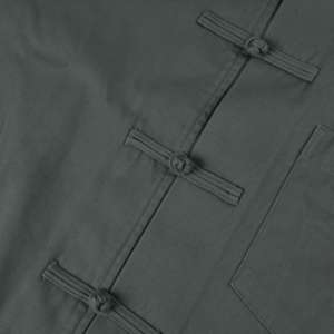 Anpassbare Herren-Hemden aus 100% Baumwolle im Vintage-Stil, lockere Passform, mit Froschverschluss und langen Ärmeln - Product Image 4