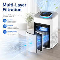Purificateur d'air HEPA personnalisé en gros pour animaux domestiques, chambre à coucher, élimination des odeurs d'animaux, fabricant de purificateurs d'air