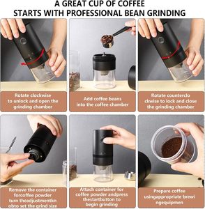 Mini <b>Automatic</b> Electric Drip <b>Coffee</b> Maker Portable USB New Design for Travel Car Household Use - Product Image 6