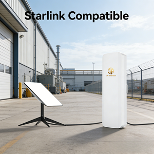 Pont sans fil extérieur 5,8 GHz 867 Mbps, portée <span class=keywords><strong>longue</strong></span> <span class=keywords><strong>distance</strong></span> 5 km, <span class=keywords><strong>émetteur</strong></span> et récepteur CPE point à point avec VPN et pare-feu - Product Image 3