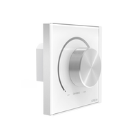 Variateur de lumière LTECH 1-10V pour panneau en verre et acier, avec interrupteur rotatif, entrée 90-250V, norme européenne, pour le contrôle des éclairages LED