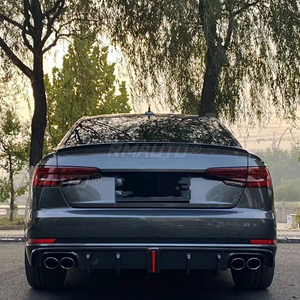 Rear Trunk Spoiler For Audi A4 B9 2017 2018 2019 2020 ABS Material Black Or Unpainted <b>Primer</b> Color Rear Spoiler For Audi A4 B9 <b>C</b> - Product Image 5