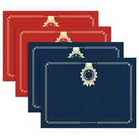 Porta Certificados de Papel Perlado, Cubierta para Diploma con Lámina Dorada, Carpeta para Premios de Graduación con Logotipo Personalizado, Suministro al por Mayor