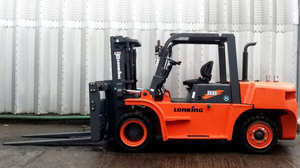 Chariot élévateur diesel de Lonking LG80DT de chariot élévateur de 8 tonnes avec le mât de levage libre de 3 étapes - Product Image 2