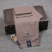 Pantalon d'été fin 100 % coton pour homme, coupe droite, ample, respirant, frais, tout en coton, pantalon décontracté haut de gamme pour homme