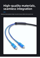 Câble de communication optique blindé SC/APC SC/APC monomode, compatible SIMPLEX 9/125µm OS1/OS2