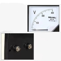 Delixi 6C2 DC Analog Voltmeter Pointer Voltage Meter 0-450V Dial Panel Volt Meter.