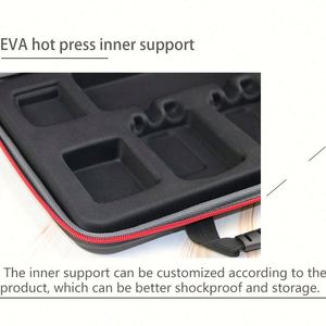 Custom Hard Shell EVA <b>Carrying</b> <b>Case</b> Tool Bag Wireless Interphone Storage <b>Case</b> Waterproof Leather Walkie Talkie Pouch Bag <b>Case</b> - Product Image 6