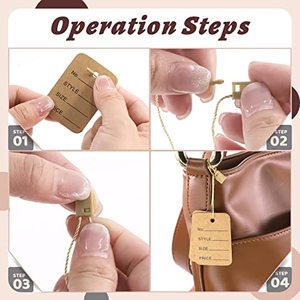 Blank <strong>Round</strong> Hang String Tag Vintage Kraft Paper Tag Cards DIY Bookmark Message Greeting Cards Small Product <strong>Labels</strong> - Product Image 5