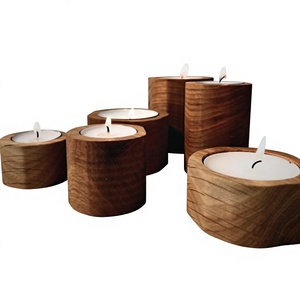 Wooden Rectangle Handmade Eco-Friendly <b>Tea</b> Light Holder for Home Decoration Durable Design Christmas AZ ENTERPRISES AZE-WTL08 - Product Image 3