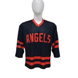 OEM Made Custom High Quality Full Sublimation Printing Sports Team Hockey Jersey