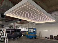 Plafonnier LED souple haute luminosité étanche anti-éblouissement pour atelier de polissage automobile et inspection de peinture