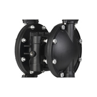 Pompe d'irrigation pneumatique portable à diaphragme basse pression en acier moulé (CS) robuste de 1 pouce pour usage agricole, résistante à l'abrasion des liquides et au sable