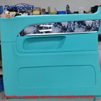 Siège de voiture de luxe VIP bleu Tiffany, canapé-lit, table électrique, matériau en cuir pour BENZ V CLASS Vito W447 Hiace, kit intérieur