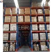 Rayonnage à palettes sélectif à plusieurs niveaux pour système de stockage, utilisation en chambre froide, chariot élévateur