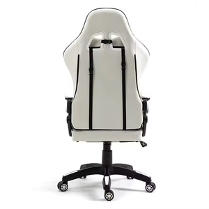 Chaise de jeu pivotante économique blanche avec repose-pieds 5925 – Chaise de gaming 5925 pas chère - Product Image 3