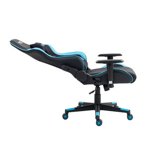 Chaise réglable pivotante ergonomique de siège de bureau de PC chaise de jeu lombaire avec repose-pieds chaise de bureau de style de course pour joueur - Product Image 5
