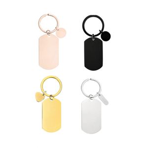 Stainless Steel Keychain 49x28mm UV Printing DIY Laser Tag Blank Stainless Steel Keychain - Product Image 1