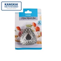 Geカスタマイズde keukenbakvormen, antiaanbak, bloemvormige cupcake- en fruittaartvormen, hartvormig, cijfervormig, plastic, milieuvriendelijk, 3 stuks, handgemaakt