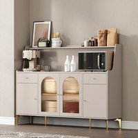 Buffet de luxe italien moderne avec plateau en pierre frittée, armoire de rangement en contreplaqué pour salle à manger, mobilier de maison