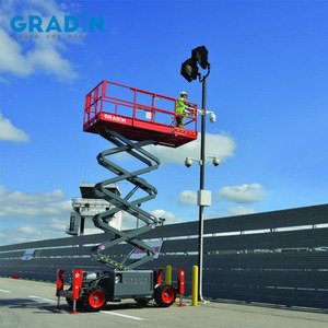 Elevador de horquilla de tijera de 52 pies La mesa móvil se puede extender, elevador para caminar de trabajo a gran altitud - Product Image 4