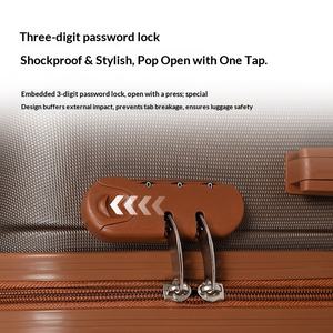 <span class=keywords><strong>Valise</strong></span> grande capacité en ABS, imperméable, <span class=keywords><strong>ultra</strong></span>-légère, antibactérienne, résistante à l'usure, avec roulettes universelles silencieuses, tailles 24/20/28 pouces - Product Image 4