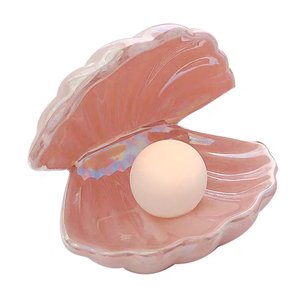 Giá Đỡ Nhẫn Bằng Gốm Vỏ Gốm Màu Hồng Trang Trí Nhà Cửa - Product Image 1