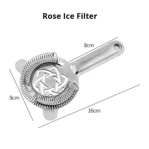 ที่กรองค็อกเทลสแตนเลส Hawthorne Bar Strainer พร้อมสปริงลวด 100 เส้น สำหรับบาร์เทนเดอร์ มิกโซโลจิสต์ บาร์ ร้านอาหาร และใช้ในบ้าน - Product Image 6