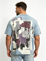 T-shirts personnalisés en gros avec impression de logo pour hommes, t-shirts unis en coton, t-shirts oversize à col rond