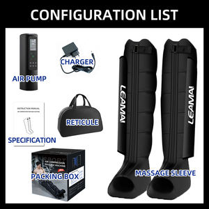 Sistema de Terapia de Compresión Secuencial de Aire de 6 Cámaras Recargable y Portátil, Botas de Recuperación Deportiva, Dispositivo de Masaje de Piernas - Product Image 4