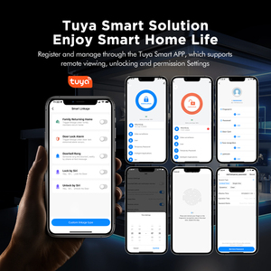 Tự động tùy chỉnh khóa cửa thông minh Keyless lối vào trong nhà mật khẩu chốt cửa khóa thông minh khóa - Product Image 4