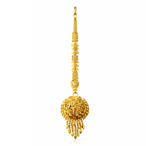 Compre Maang Tikka Chapado en Oro de 24 Quilates para Mujer, Joyería Tradicional para la Frente, para Bodas Étnicas y Eventos Festivos - Product Image 1