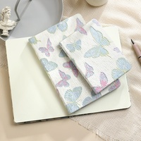 Carnet de notes/agenda à couverture rigide en tissu imprimé mignon A6/A5 avec fleurs de tulipe et de gardénia, 100 feuilles, idéal pour un cadeau (vente en gros)