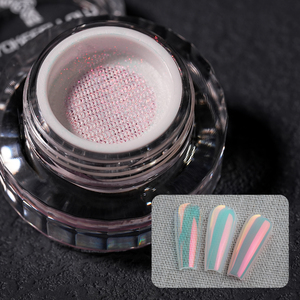YOKEFELLOW GleamTap GT111 Polvo de Uñas Cromado Aurora, Polvo Mágico de Espejo de 6 Colores para Uñas - Product Image 1