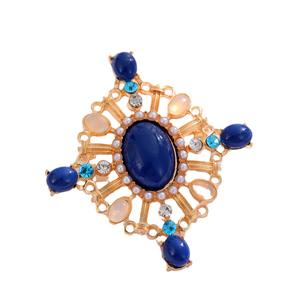 DRAL1109 croix incrustée strass <span class=keywords><strong>broche</strong></span> Style baroque évidé Imitation <span class=keywords><strong>Lapis</strong></span> <span class=keywords><strong>Lazuli</strong></span> <span class=keywords><strong>broche</strong></span> palais rétro perle <span class=keywords><strong>broche</strong></span> - Product Image 4