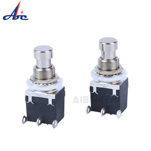 Interruptor Momentáneo Tipo M para Guitarra Eléctrica, Botón de Encendido ON-(ON), Interruptor de Pedal Metálico para Efectos de Guitarra, 3 Pines, SPST - Product Image 5