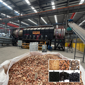 Usine de traitement du charbon de coco à moyenne échelle, équipement de biomasse pour la production de charbon, machine à charbon de coque de riz - Product Image 1
