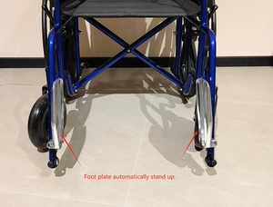 Sedia a rotelle manuale leggera e pieghevole funzionale per <span class=keywords><strong>terapia</strong></span> <span class=keywords><strong>medica</strong></span> e materiale in acciaio per uso clinico - Product Image 6