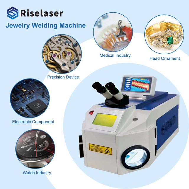 Riselaser Jewelry Laser Welder Argon Invisible Joint Smooth Finish For Precious Metal Processing