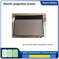 Écran de projection motorisé électrique pour cinéma maison CGT4k 92-200 pouces 16:9 en PVC