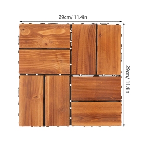 Oferta Especial: Baldosas de Madera Sólida para Terraza, Patio o Balcón, Diseño Gráfico, Encajables, para Exteriores - Product Image 3